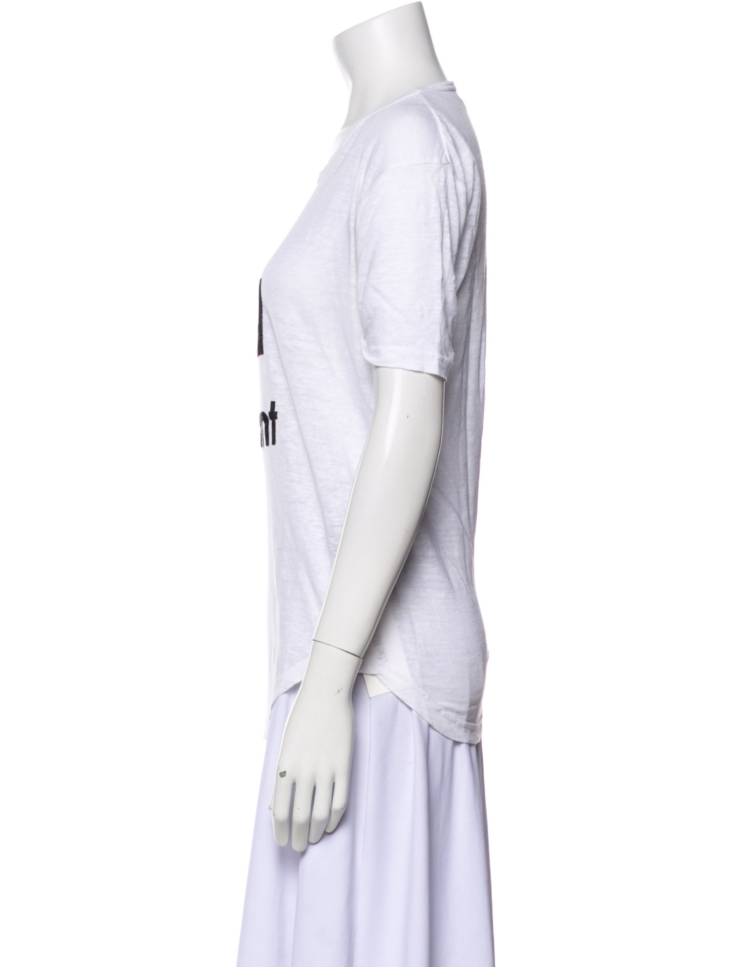 Étoile Isabel Marant Linen Graphic Print T-Shirt