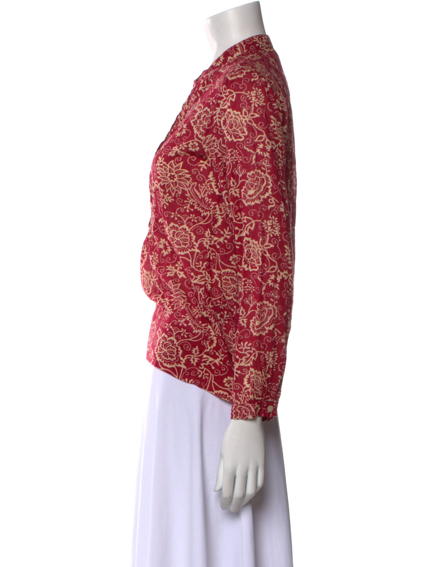 Étoile Isabel Marant Floral Print Mock Neck Blouse