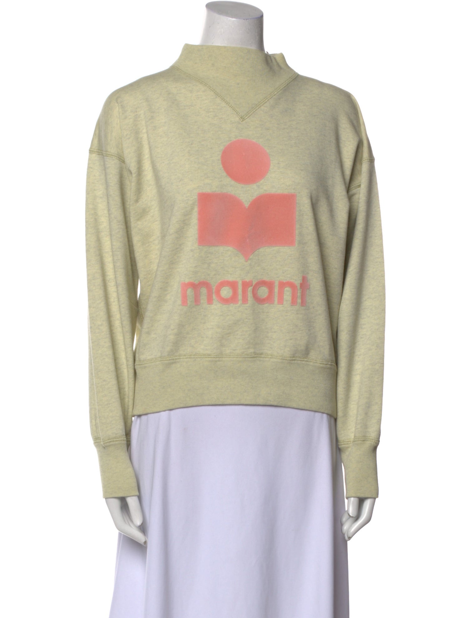Étoile Isabel Marant Graphic Print Mock Neck Sweatshirt