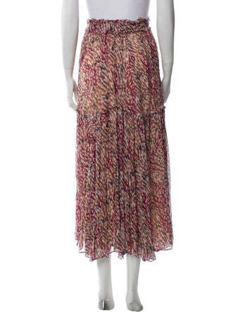 Étoile Isabel Marant Animal Print Midi Length Skirt