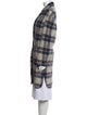 Étoile Isabel Marant Wool Plaid Print Coat