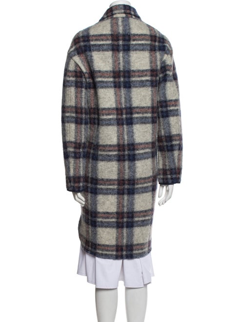 Étoile Isabel Marant Wool Plaid Print Coat