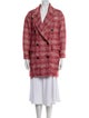 Étoile Isabel Marant Virgin Wool Plaid Print Peacoat