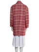Étoile Isabel Marant Virgin Wool Plaid Print Peacoat