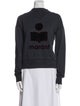 Étoile Isabel Marant Graphic Print Mock Neck Sweatshirt
