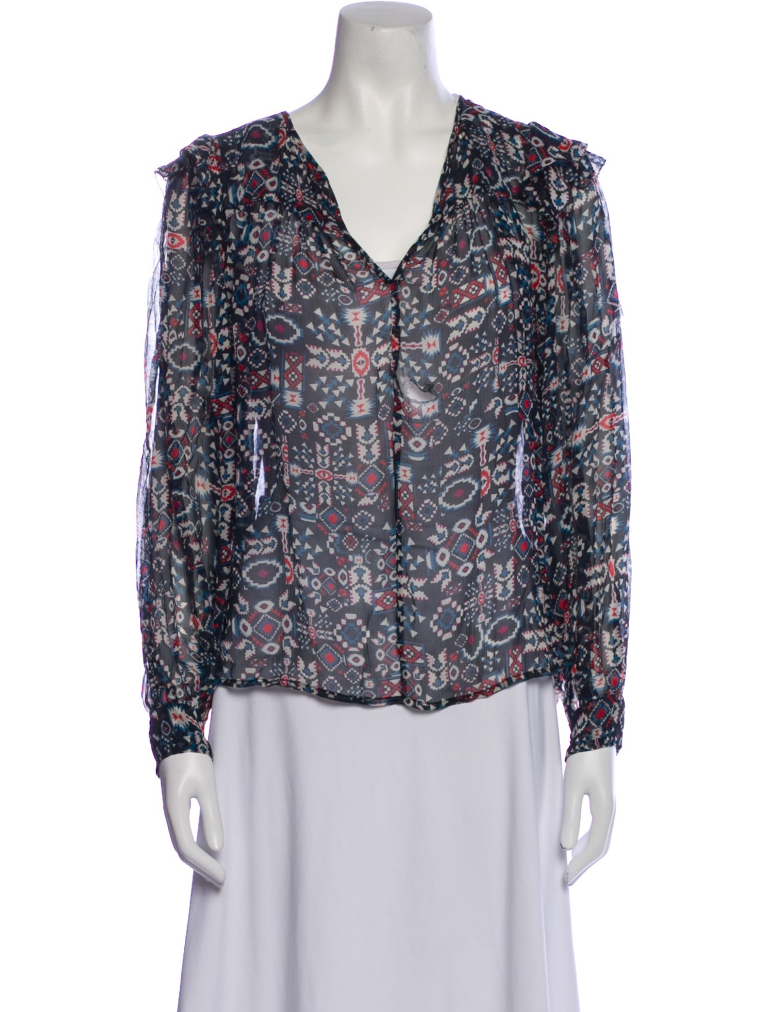 Étoile Isabel Marant Silk Floral Print Blouse