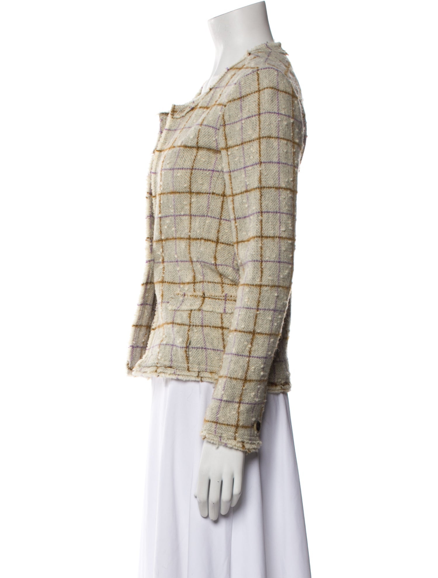 Étoile Isabel Marant Wool Plaid Print Blazer