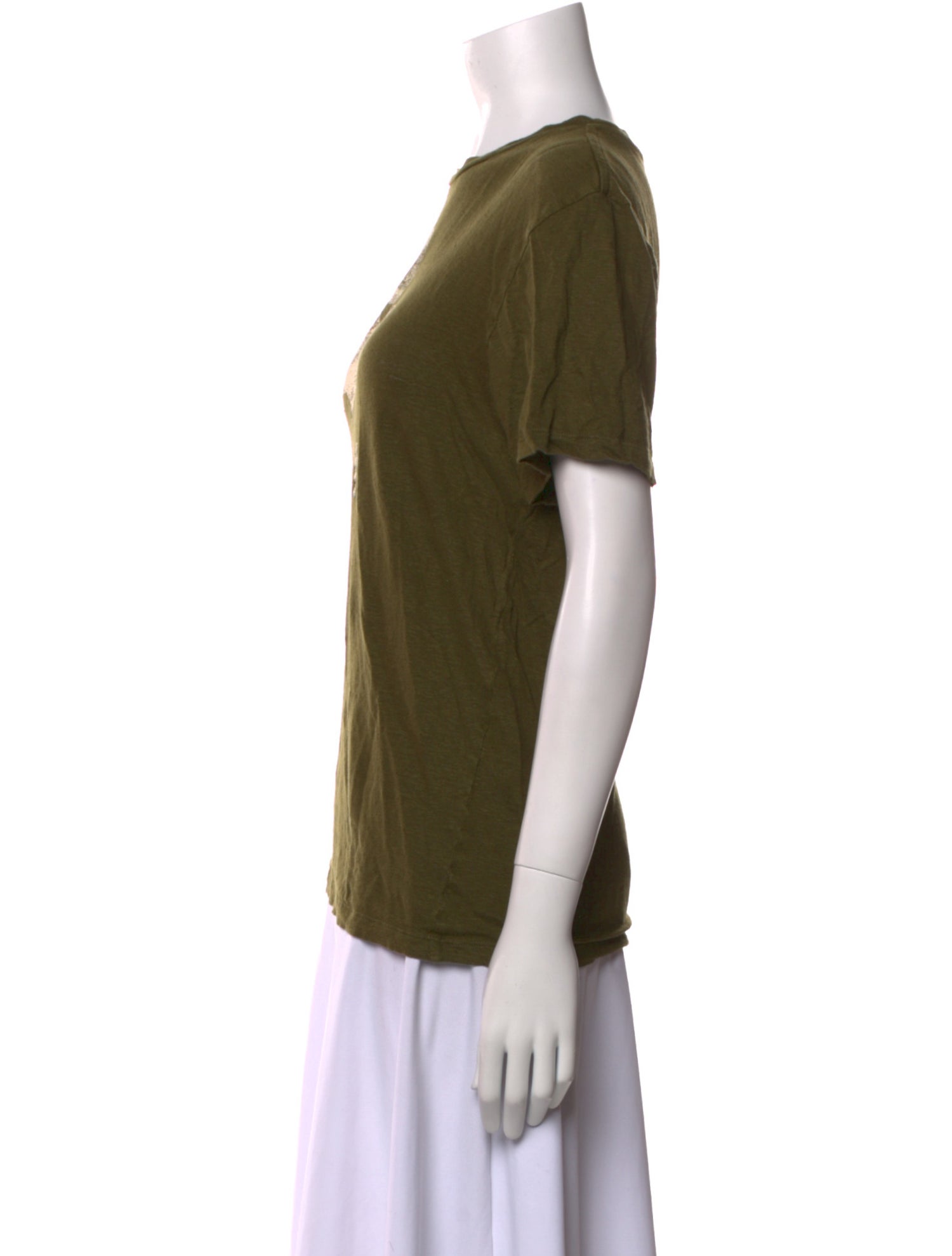 Étoile Isabel Marant Linen Graphic Print T-Shirt