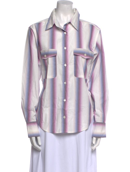 Étoile Isabel Marant Striped Long Sleeve Button-Up Top