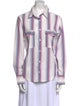 Étoile Isabel Marant Striped Long Sleeve Button-Up Top