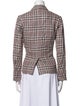 Étoile Isabel Marant Linen Plaid Print Blazer