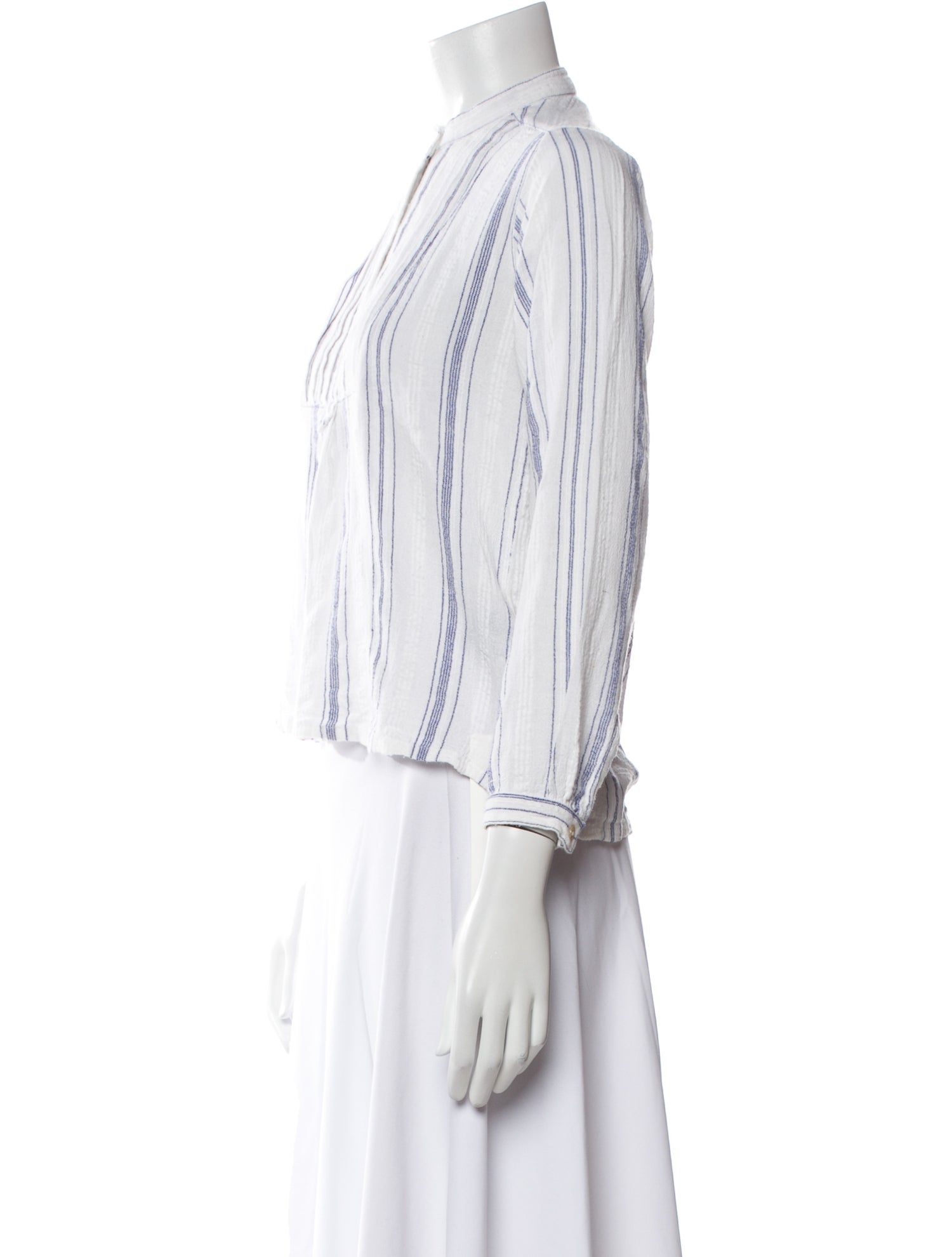 Étoile Isabel Marant Striped Mock Neck Crop Top