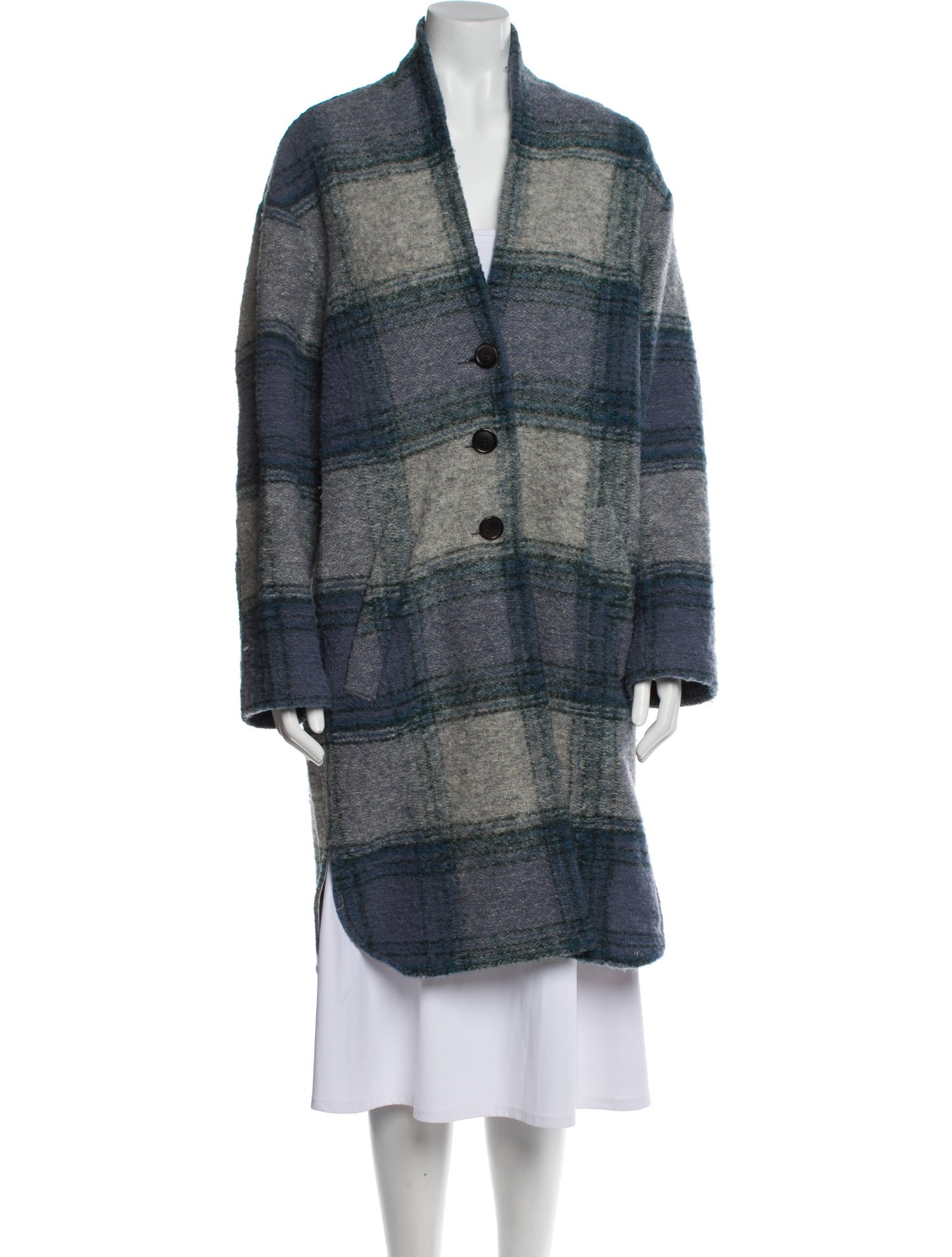 Étoile Isabel Marant Plaid Print Peacoat