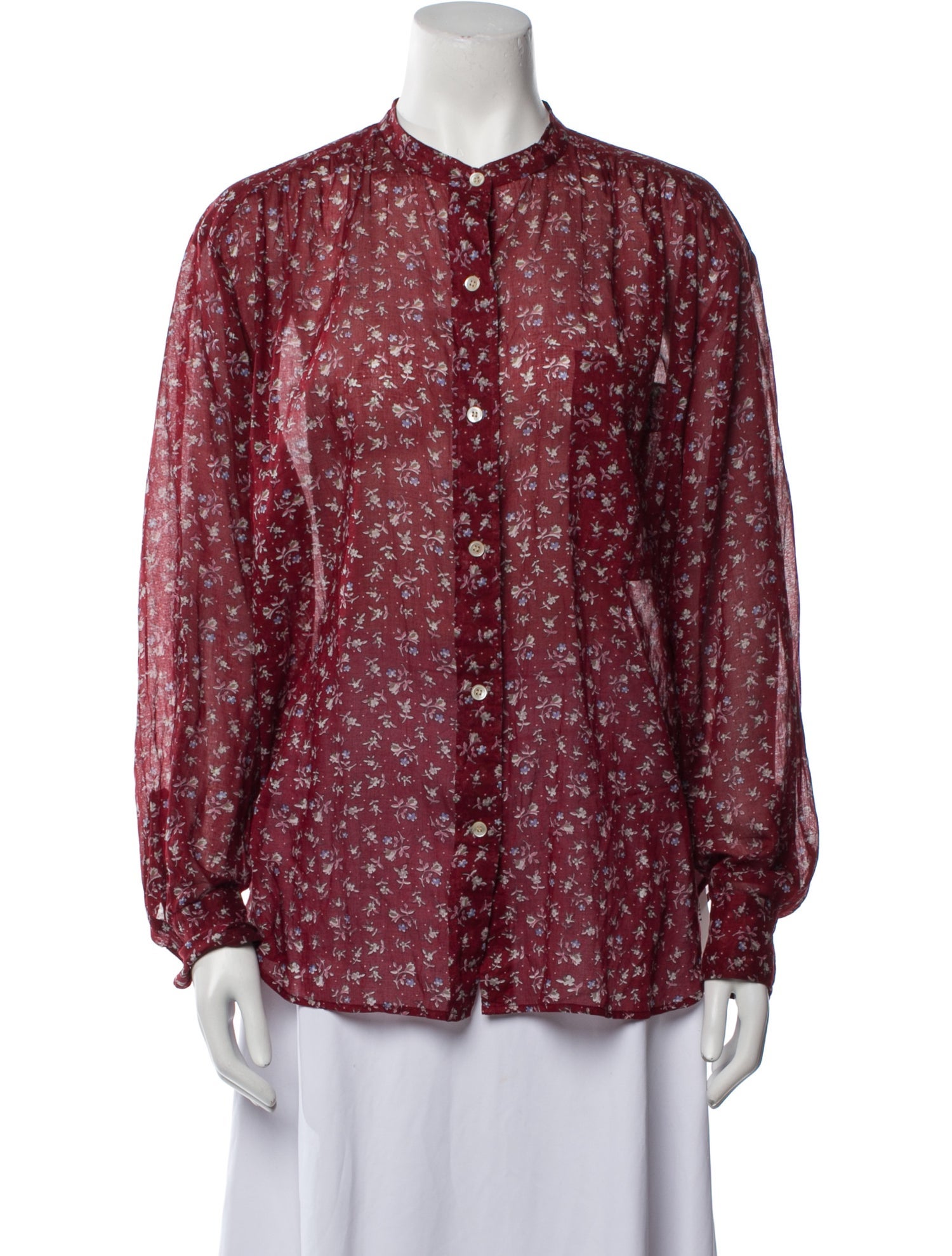 Étoile Isabel Marant Floral Print Crew Neck Blouse
