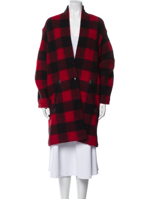 Étoile Isabel Marant Wool Plaid Print Coat