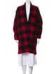 Étoile Isabel Marant Wool Plaid Print Coat
