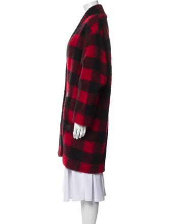 Étoile Isabel Marant Wool Plaid Print Coat