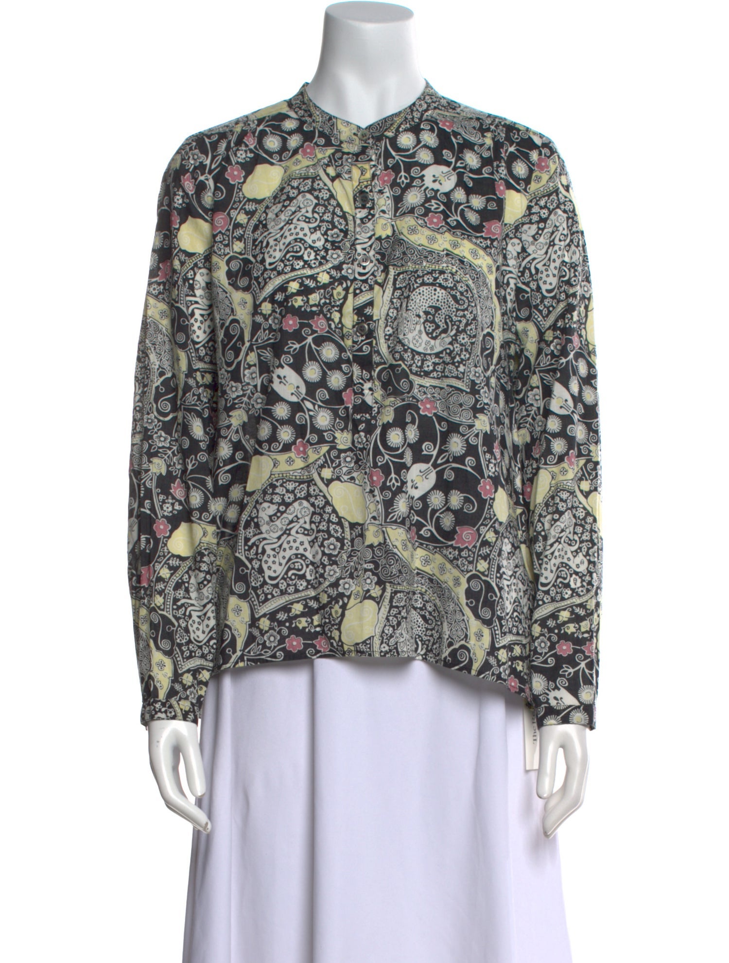 Étoile Isabel Marant Printed Mock Neck Blouse