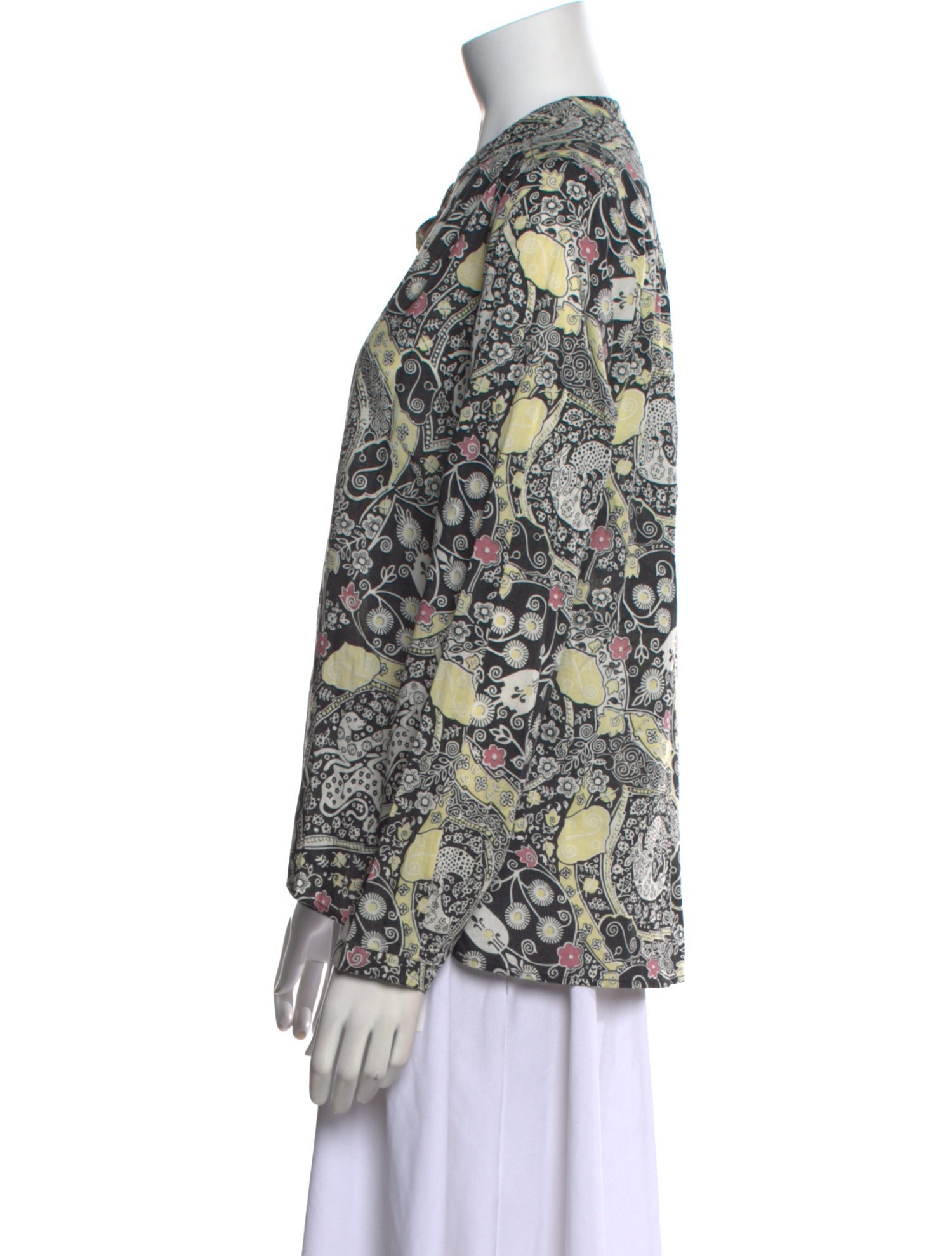 Étoile Isabel Marant Printed Mock Neck Blouse