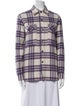 Étoile Isabel Marant Virgin Wool Plaid Print Jacket