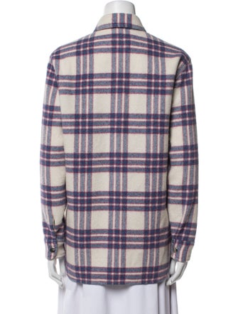 Étoile Isabel Marant Virgin Wool Plaid Print Jacket