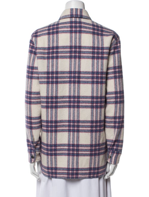 Étoile Isabel Marant Virgin Wool Plaid Print Jacket