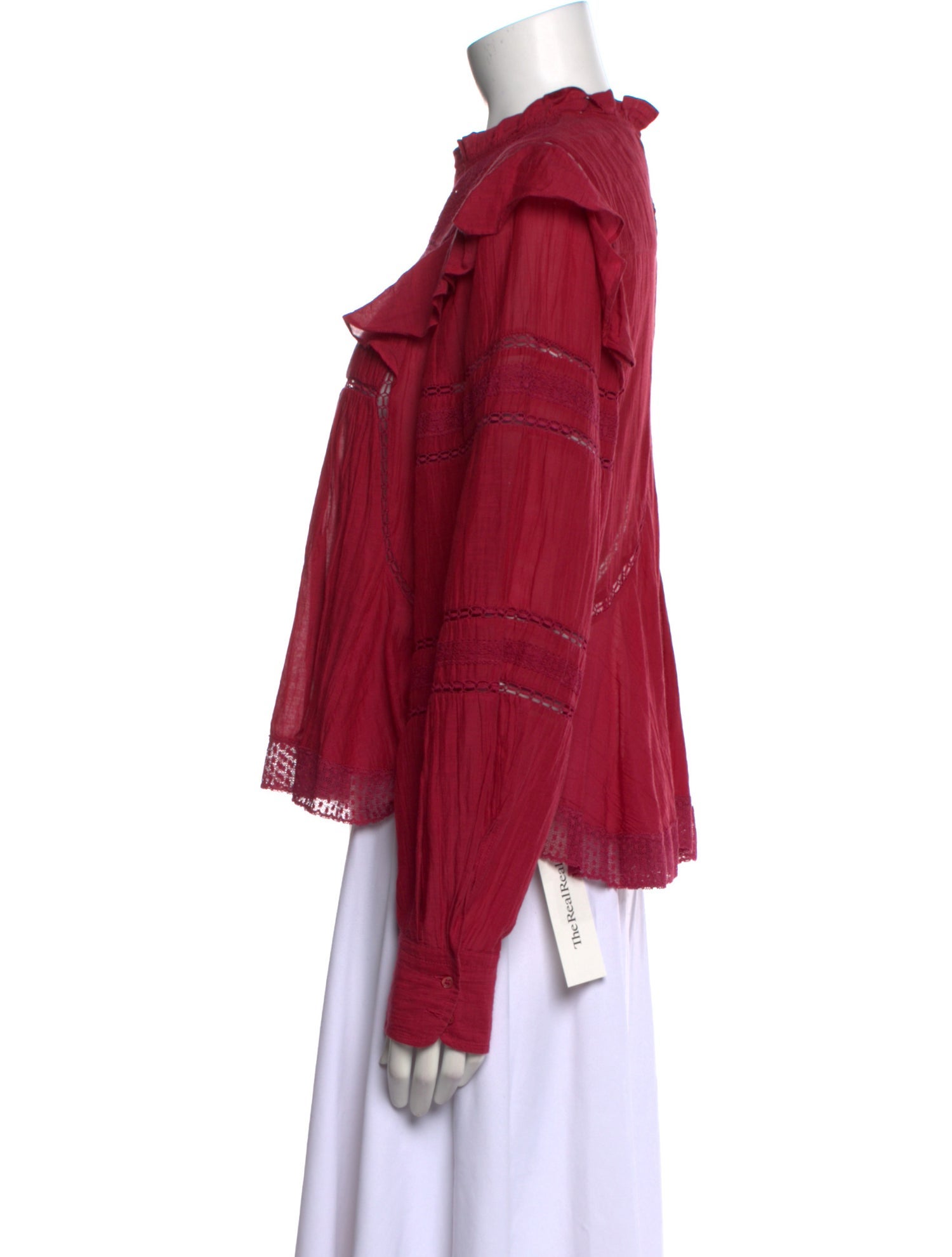 Étoile Isabel Marant Mock Neck Long Sleeve Blouse