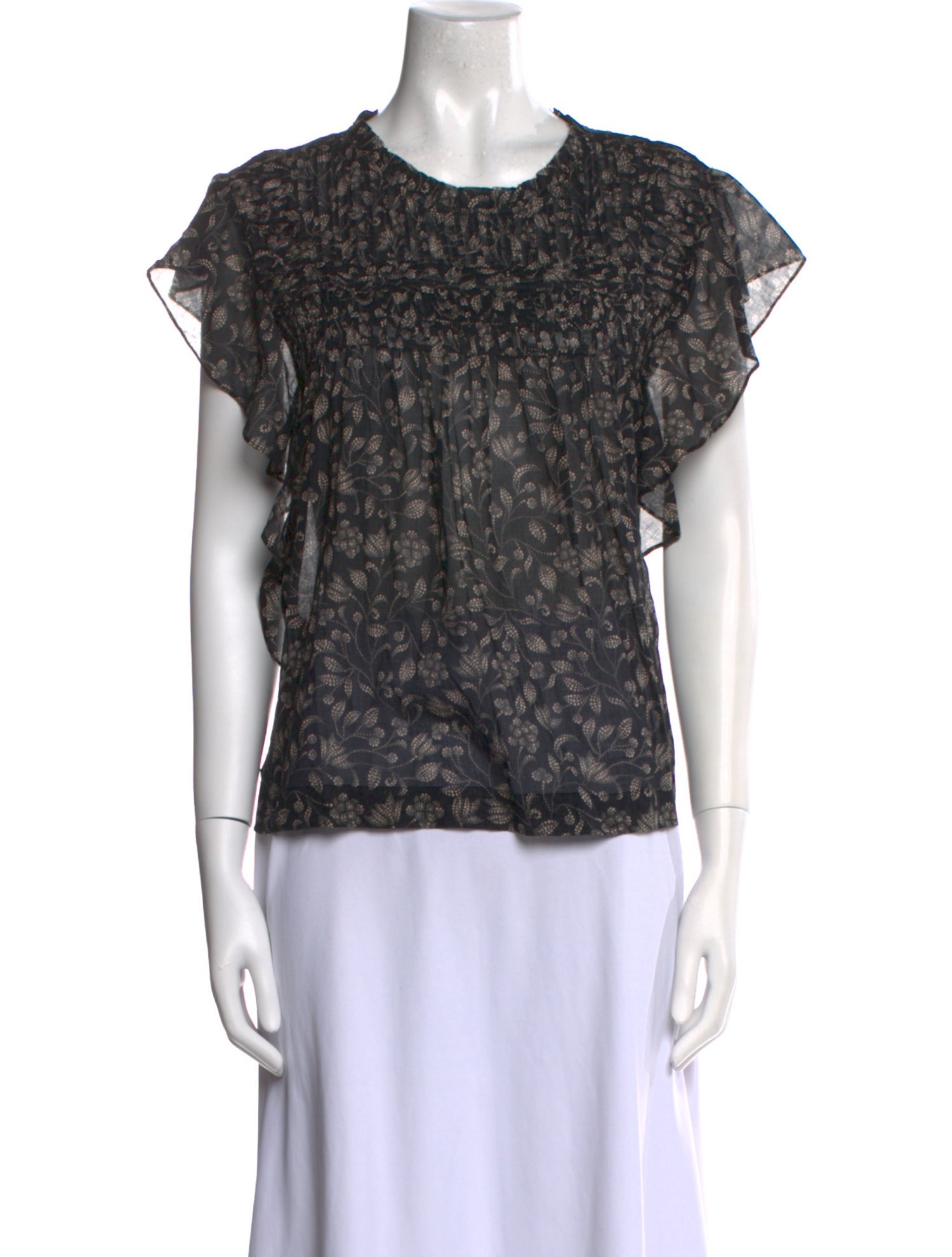 Étoile Isabel Marant Printed Crew Neck Blouse