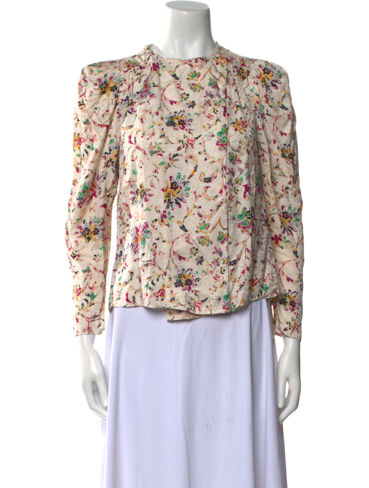 Étoile Isabel Marant Floral Print Crew Neck Blouse
