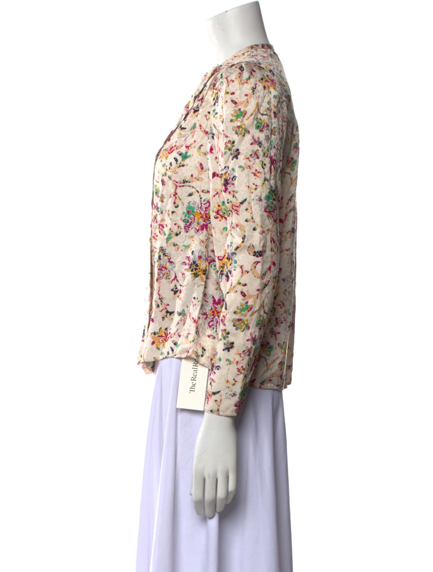 Étoile Isabel Marant Floral Print Crew Neck Blouse