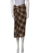 Étoile Isabel Marant Plaid Print Midi Length Skirt