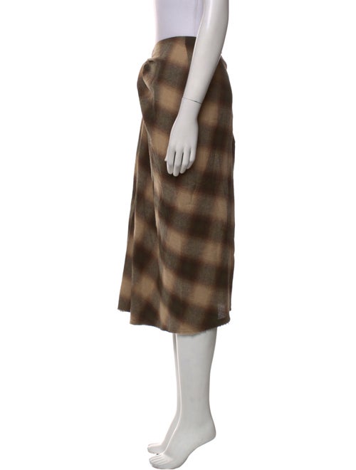 Étoile Isabel Marant Plaid Print Midi Length Skirt