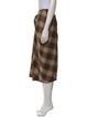 Étoile Isabel Marant Plaid Print Midi Length Skirt