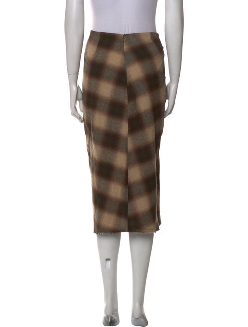 Étoile Isabel Marant Plaid Print Midi Length Skirt