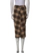 Étoile Isabel Marant Plaid Print Midi Length Skirt