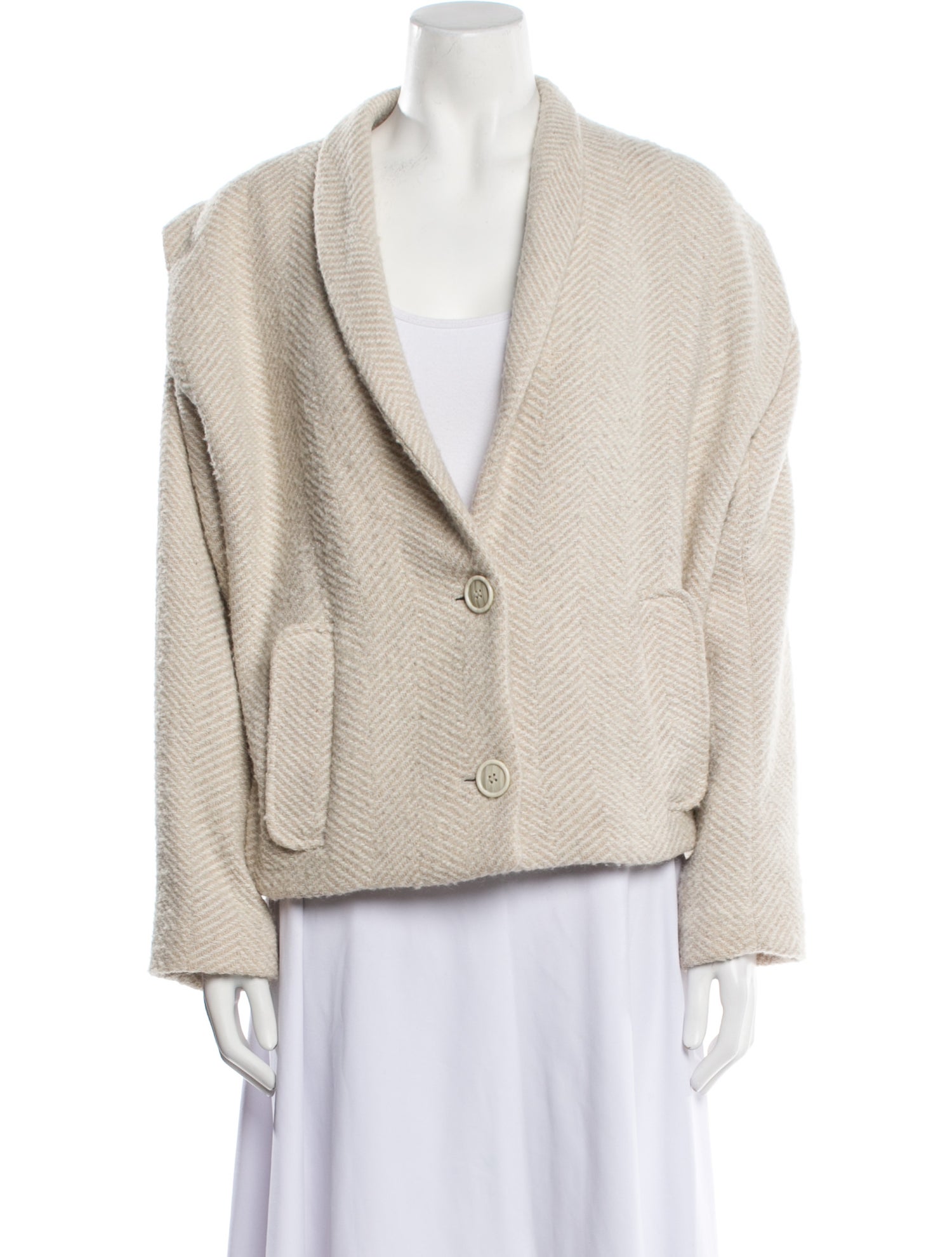 Étoile Isabel Marant Wool Faux Fur Jacket