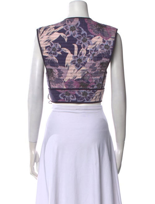 Étoile Isabel Marant Printed V-Neck Crop Top