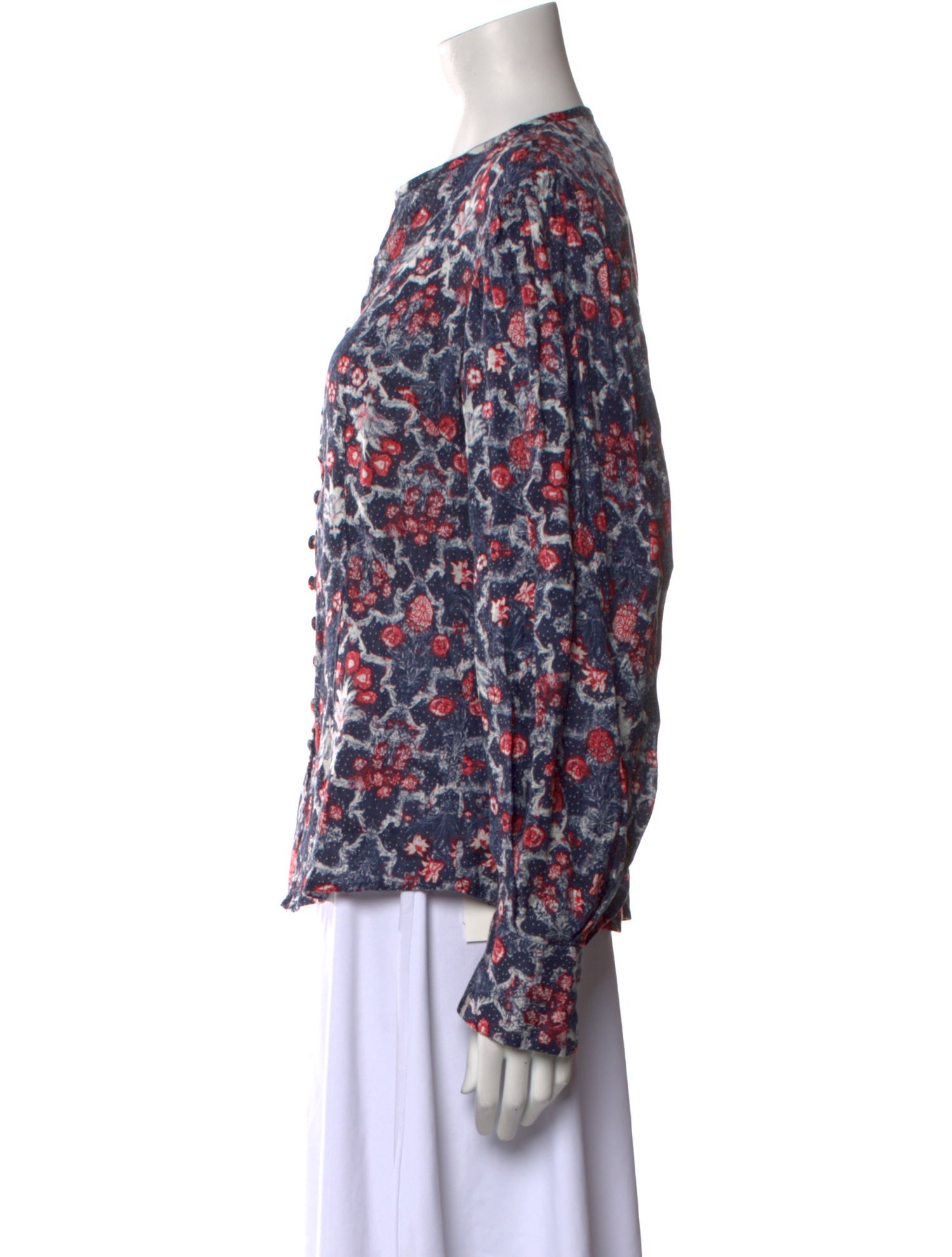 Étoile Isabel Marant Linen Floral Print Blouse