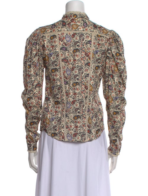 Étoile Isabel Marant Paisley Print Mock Neck Blouse