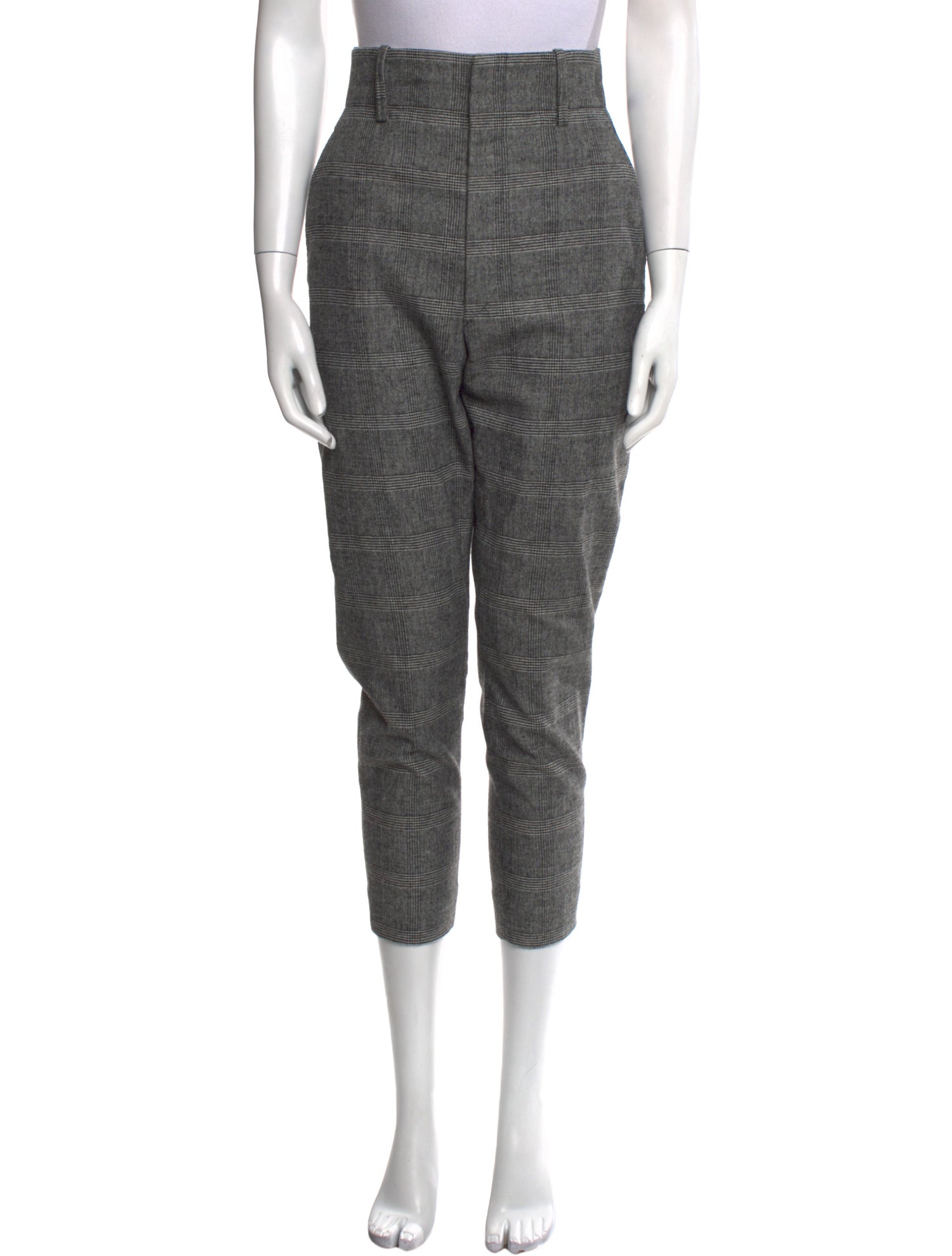 Étoile Isabel Marant Plaid Print Skinny Leg Pants
