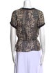 Étoile Isabel Marant Silk Animal Print T-Shirt