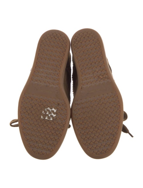 Étoile Isabel Marant Suede Scalloped Accent Wedge Sneakers