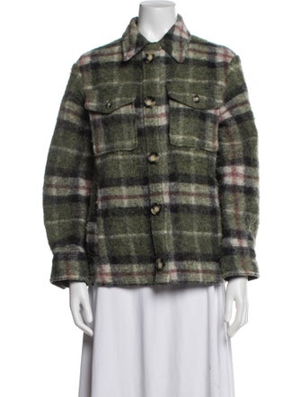 Étoile Isabel Marant Wool Plaid Print Jacket