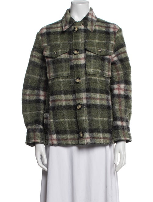 Étoile Isabel Marant Wool Plaid Print Jacket
