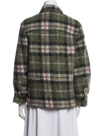 Étoile Isabel Marant Wool Plaid Print Jacket