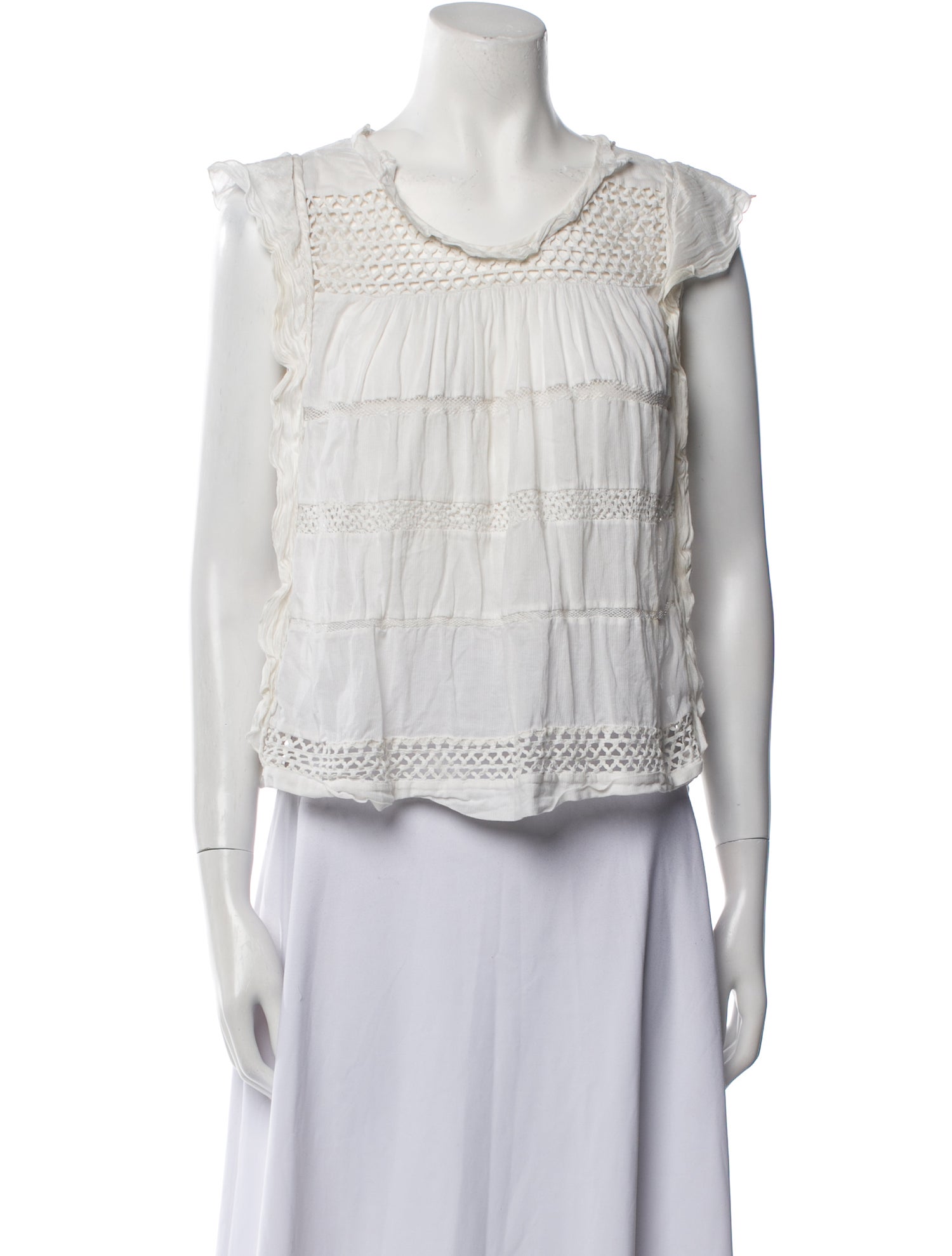 Étoile Isabel Marant Scoop Neck Short Sleeve Blouse