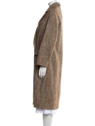 Étoile Isabel Marant Tweed Pattern Faux Fur Coat