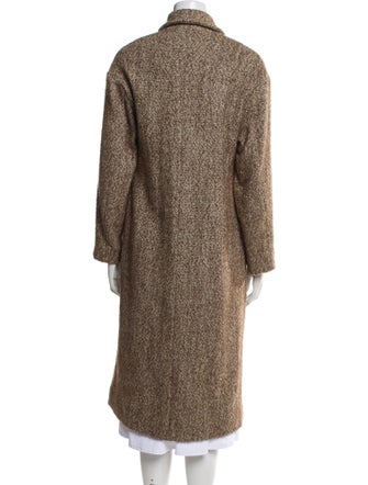 Étoile Isabel Marant Tweed Pattern Faux Fur Coat