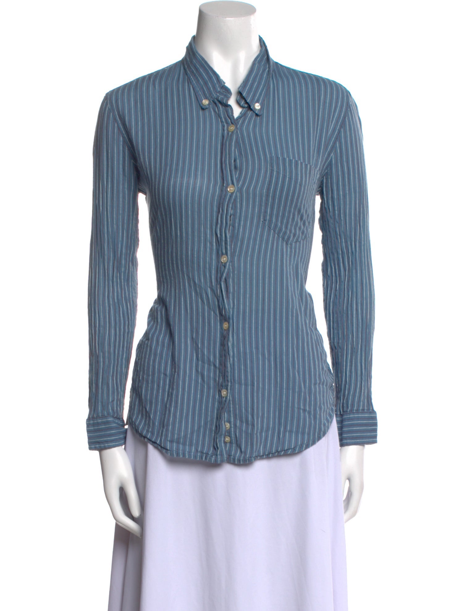 Étoile Isabel Marant Striped Long Sleeve Button-Up Top