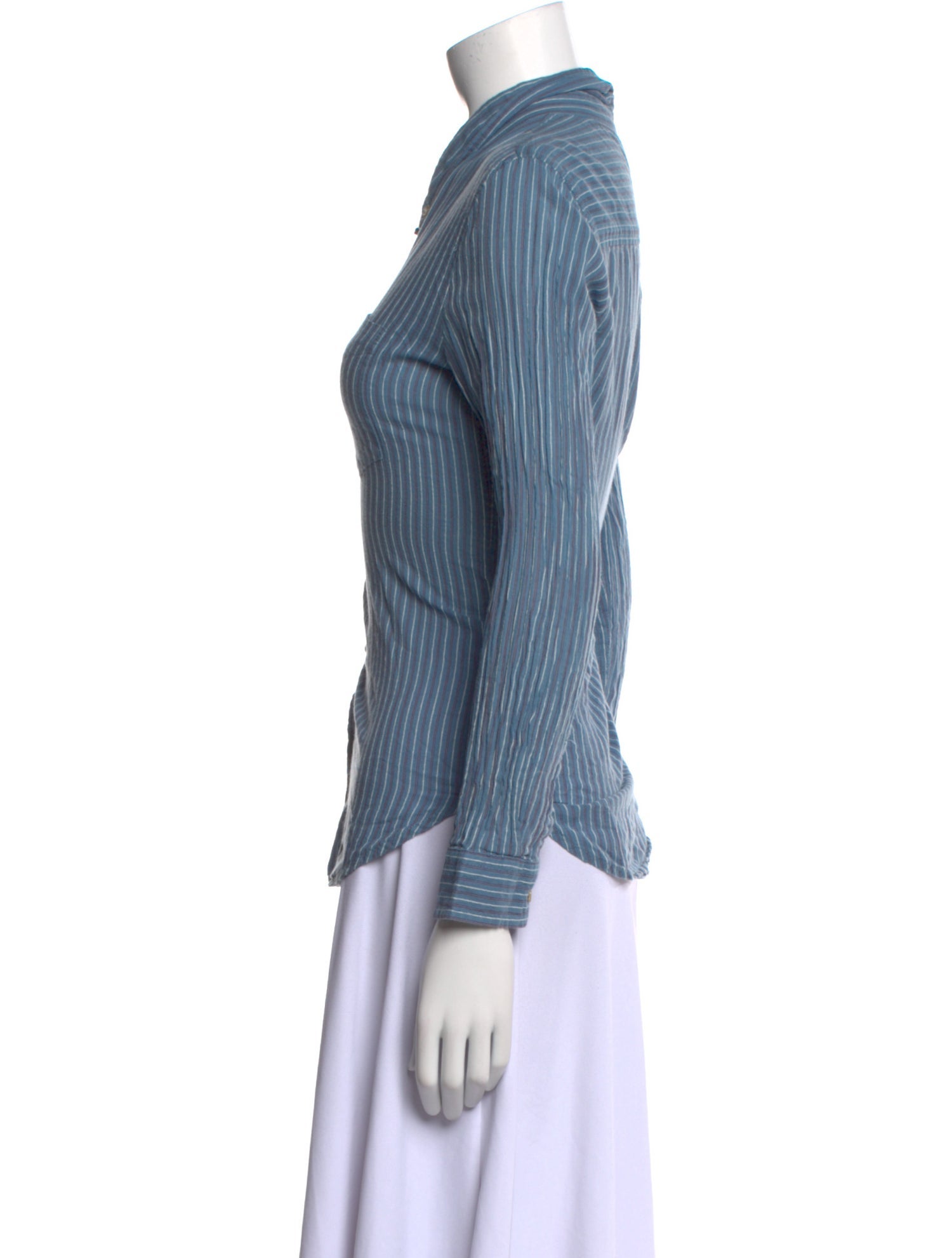 Étoile Isabel Marant Striped Long Sleeve Button-Up Top